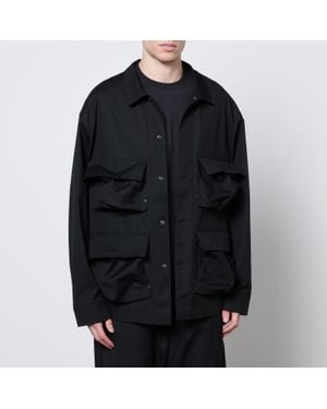 Y-3 Canvas Overshirt - Black