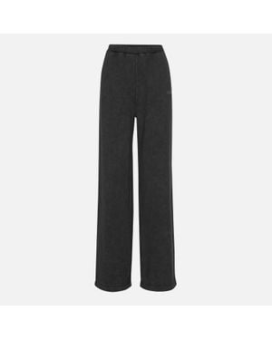 ROTATE SUNDAY Washed Heavy Cotton-Jersey Joggers - Black