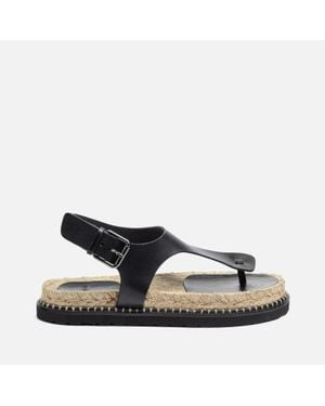 サンダル・ミュール CASTANER TER/261 FLAT SANDALS IN SMOOTH LEATHER Women's flat sandals | Castañer