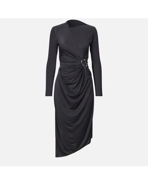 Stine Goya Stretch-Jersey Wrap Dress - Black