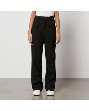 Axel Arigato Eleri Crepe Straight-Leg Trouser - Black