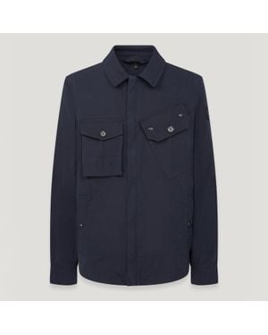 Belstaff Rig Cotton-Blend Jacket - Blue