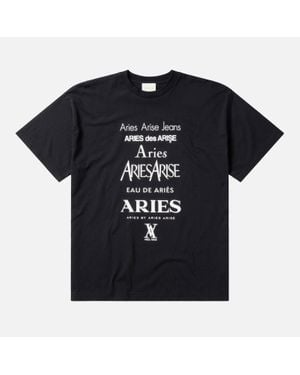 Aries Perfume Cotton-Jersey T-Shirt - Black