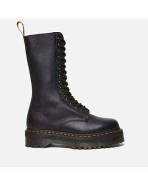 Dr. Martens 1b99 Pisa Leather Mid Calf Lace Up Boots - Black
