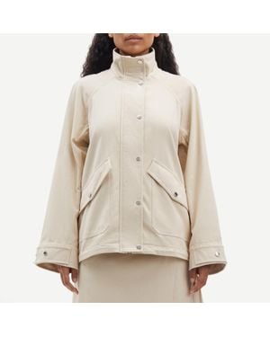 Samsøe & Samsøe Sajadi 15272 Organic Cotton-Blend Jacket - Natural