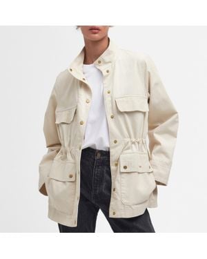 Barbour Maeva Utility Casual Cotton Jacket - Natural