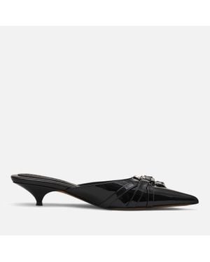 Marc Jacobs The Emma Leather Kitten Heels - Black