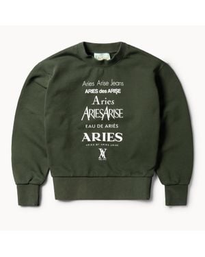 Aries Perfume Cotton-Jersey Sweatshirt - Green