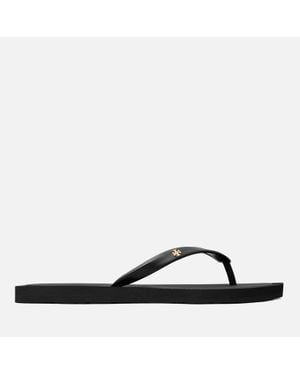 Tory Burch Kira Eva Flip Flops - Black