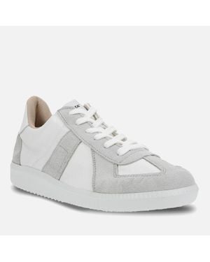 Novesta German Army Canvas And Suede Trainers - White