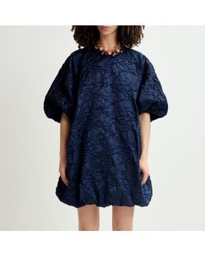 Essentiel Antwerp Grateful Jacquard Dress - Blue