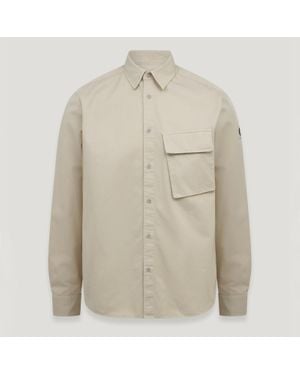 Belstaff Scale Cotton-Twill Shirt - Natural