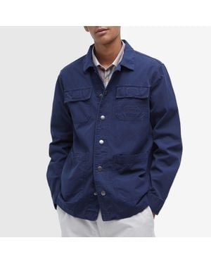 Barbour Grindle Cargo Relaxed Overshirt - Blue