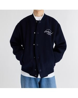 Axel Arigato Chateau Axel Wool-Blend Bomber Jacket - Blue