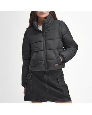 Barbour Saskia Puffer Jacket in Black | Lyst UK