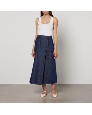 Weekend by Maxmara Fischio Denim Skirt - Blue