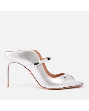 Malone Souliers Noah 90 Leather Heeled Sandals - White