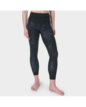 Sweaty Betty Super Soft 7/8 Stretch-Jersey Yoga Leggings - Blue