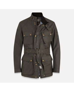 Belstaff Trialmaster Waxed Cotton Jacket - Green