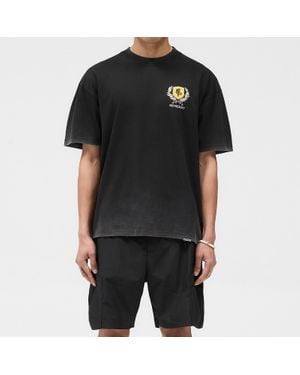 Represent Crest Cotton-Jersey T-Shirt - Black