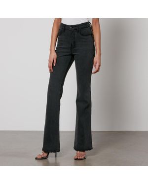 GOOD AMERICAN Good Classic Denim Bootcut Jeans - Black