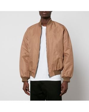 Maison Kitsuné Logo-Embroidered Nylon Bomber Jacket - Brown