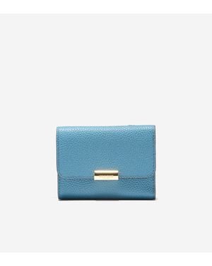 Cole Haan Rachel Compact Wallet With Removable Card Case - Blue