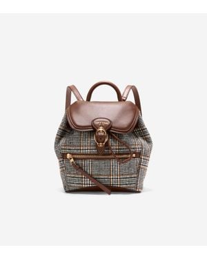 Cole Haan Alexandria Small Flap Backpack - Brown