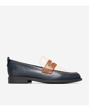 Cole Haan Stassi Penny Loafers - Blue