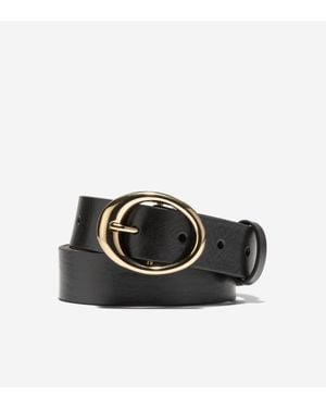 Cole Haan 31Mm Oval Centerbar Belt - Black