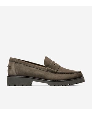 Cole Haan Treena Lug Loafers - Gray