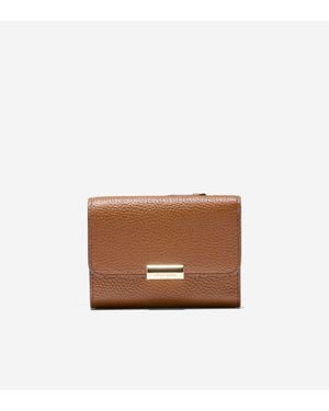 Cole Haan Rachel Compact Wallet With Removable Card Case - Brown
