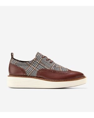 Cole Haan Øriginal Grand Platform Wingtip Oxford Shoes - Brown