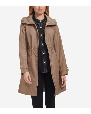Cole Haan Women's Packable Rain Jacket - Brown