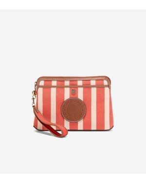 Cole Haan Amagansett Canvas Pouch - Red
