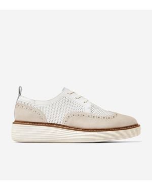 Cole Haan Øriginal Grand Platform Wingtip Oxford Shoes - White