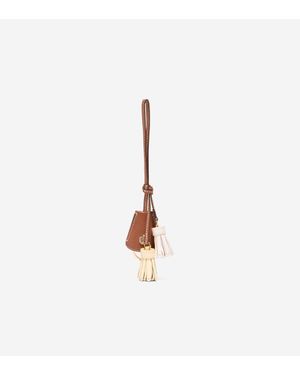 Cole Haan Catherine Tassel Key Fob - White