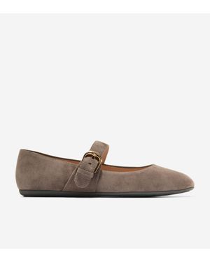 Cole Haan Grand Ambition Alissa Mary Jane Ballet Flats - Brown