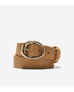 Cole Haan 31Mm Oval Centerbar Belt - Brown