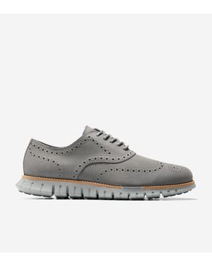 Cole Haan Zerøgrand Remastered Wingtip Oxford Shoes - Gray