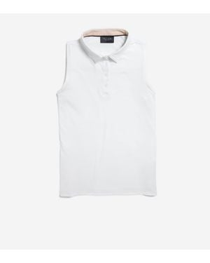 Cole Haan Spin Sleeveless Shirt - White