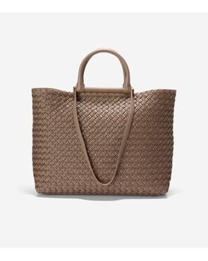 Cole Haan Catherine Woven Tote Bag - Brown