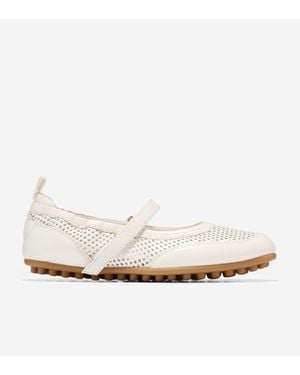 Cole Haan Grandprø Travina Mary Jane Ballet Flats - White