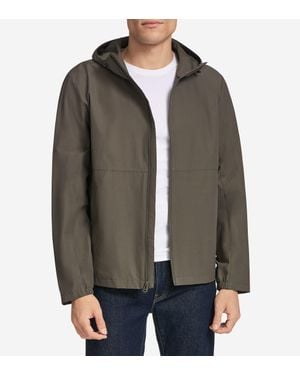 Cole Haan Packable Running Rain Jacket - Brown