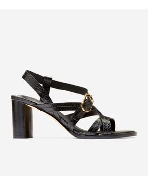 Cole Haan Dillon Heeled Strappy Sandals - Black