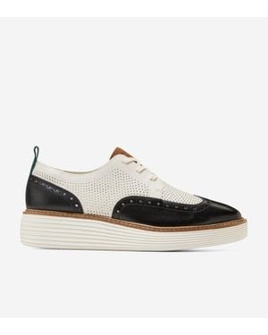 Cole Haan Øriginal Grand Platform Wingtip Oxford Shoes - Black