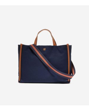 Cole Haan Montecito Canvas Tote Bag - Blue