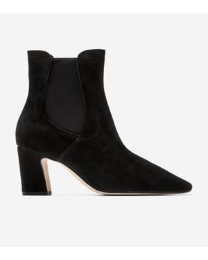 Cole Haan Blanche Snip Toe Chelsea Booties - Black