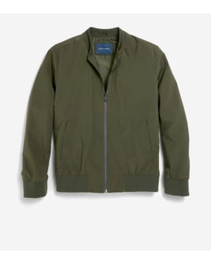 Cole Haan Nylon Bomber Jacket - Green