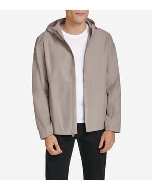 Cole Haan Packable Running Rain Jacket - Gray
